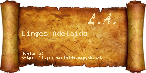 Linges Adelaida névjegykártya